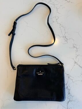 Kate Spade Black Leather Crossbody Bag